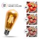 thumbnail image 2 of Lampara Foco Vintage Led Ahorrador St64 E27 8w 10pcs Ámbar Luz Amarilla, 2 of 6