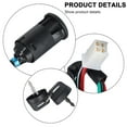 thumbnail image 4 of Huanke-4 Wire Ignition Key Barrel Switch For 50cc 70cc 90cc 110cc Quad Dirt Bike ATV, 4 of 11