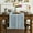 Dusty Blue, variant on Sm:)e Linen Table Runner for Dining Table 13 x 72 inch Light Gray Burlap Linen Style Rustic Farmhouse Kitchen Dining Room Decoraton