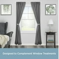 thumbnail image 2 of Kenney Chelsea Ball End Curtain Holdback Set, White, Set of 2, 2 of 4