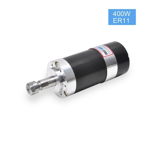 400W 500W 600W CNC Brushless Spindle 55MM Diameter ER11/ER16 Chuck 48VDC Voltage Bounce Rate Small Motor ,Anti-Rust