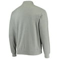 thumbnail image 3 of Men's Colosseum Heathered Gray Wisconsin Badgers Tortugas Team Logo Quarter-Zip Jacket, 3 of 4