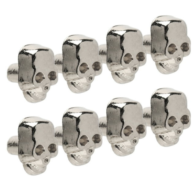Skull Rivets, Fashionable 200 Sets Skull Prong Stud For Belts Gold,Silver,Silver Black