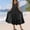 #0092-Dark Gray, variant on Neewe Womens Fashionable Loose Oversized Casual Sleeveless Maxi Dresses Empire Waist Plaid Pleated Long Dress