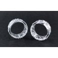 thumbnail image 3 of 2 inch Clear Crystal Plastic Napkin Holder Rings 12 Pieces, 3 of 4