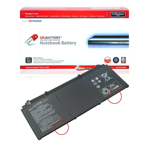 Dr. Battery - Replacement for Acer Aspire S5-371 / S5-371-52UK / S5-371-55AH / S5-371-5693 / S5-371-56VE / S5-371-572Z / S5-371-5744 / S5-371-597C / S5-371-70P9 / S5-371-70W7 / KT00305001 / 3ICP4 / 91