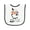 White and Black, variant on Inktastic Sorry, I'm a Bit Moody Today Cute Cow Pun Baby Terry Cloth Bib