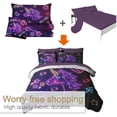 thumbnail image 4 of Juego de edredón unicornio púrpura neón Cama en una bolsa para niños Niñas - 1 edredón, 2, 4 of 6