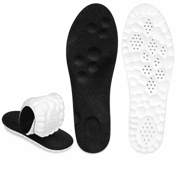 4D Shoe Cloud Insoles for Men and Women, Arch Support & Breathable Design, Anti-Fatigue Shock Absorption for Daily Use
