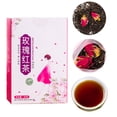 thumbnail image 2 of Té Saludable De Flores, Té Negro Rosa Cuidadosamente Mezclado Delicioso 30 Bolsas Triangulares Cerveza Repetible Para Mujeres ANGGREK Rose Black Tea, 2 of 9