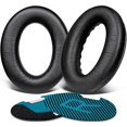 thumbnail image 1 of wonima02 Lambskin Earpads Cushions for Bose Headphones, Replacement Ear Pads for Bose QuietComfort 15 QC15 QC25 QC2 QC35/Ae2 Ae2i Ae2w/SoundTrue & SoundLink Around-Ear Series - Brilliant Black, 1 of 1