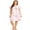 Pink, variant on Lati Fashion Women Nightgowns Short Sleeve Female Sleepshirts Polyester and Spandex Pink Size 1x