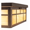 thumbnail image 4 of Meyda Tiffany 171754 Santa Fe 4 Light 18" Wide Flush Mount Square Ceiling Fixture - Bronze, 4 of 7