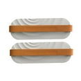 thumbnail image 4 of WHAMVOX 2pcs Bathroom Slipper Mounted Slippers Rack Bathroom Draining Shoes Rack Wave Pattern Shoes Shelf (Grey), 4 of 8