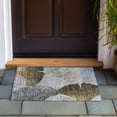thumbnail image 5 of Addison Rugs Chantille Indoor/Outdoor Transitional Floral Gray Washable Rectangle Rug, 1'8" x 2'6", 5 of 5