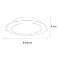 thumbnail image 4 of Lampara empotrada de TECHO LED Mil luces SIRAJ 012 12w, 4 of 7