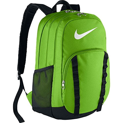 nike green and black backpack