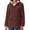 Brown, variant on Rosvigor Womens Sherpa Coats Winter Fleece Jackets Women Windproof Warm Parkas Coats with Hood