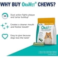 thumbnail image 3 of ORAVET Dental Chews for Dogs, Oral Care and Hygiene Chews (Small Dogs, 10-24 lbs.) Blue Pouch, 14 Count, 3 of 7