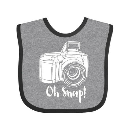 

Inktastic Camera Oh Snap Gift Baby Boy or Baby Girl Bib