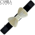 thumbnail image 3 of Camila Paris CP2244 French Hair Barrette Clip for Girls, Handmade Black and White, Automatic Strong Hold Grip Hair Clips for Women, No Slip and Durable Styling Girls Hair Accessories, Made in France, 3 of 24