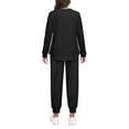thumbnail image 3 of Fantaslook Pajamas Sets for Women Two Piece Sweatshirts Lounge Sets Long Sleeve Tops and Pants with Drawstring Basic Outfits, 3 of 9