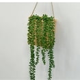 thumbnail image 4 of Handwoven Wall-Mounted Flower Basket with Hanging Loop for Dining Room Decor and Small Storage, 4 of 6