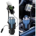 thumbnail image 2 of Upgraded 3-in-1 Car Wireless Phone Holder Cup Holder, 15W Fast Charging Automatic Clamping Cup Holder Extender, Phone Holder for Vehicle Cup Holders, Wireless Charger Compatible with All Smartphones, 2 of 7