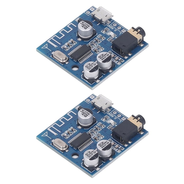 Placa de módulo de altavoz Bluetooth, 2 piezas de audio MP3 Bluetooth, módulo de audio Bluetooth, placa de audio Bluetooth multifuncional