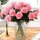 thumbnail image 3 of Rosa de alta simulación, rosa hidratante de un solo toque, rosa artificial para sujetar con la mano, flor decorativa para el hogar, 3 of 6