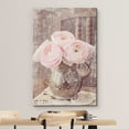 thumbnail image 3 of wall26 Canvas Print Wall Art Retro Vintage Faded Pink Roses in Urn Floral Botanical Photography Realism Chic Scenic Relax/Calm Multicolor Cool for Living Room, Bedroom, Office - 32"x48", 3 of 7