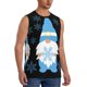 thumbnail image 2 of Balery Christmas Gnome Snowflake Camisetas sin mangas para hombre, absorbe la humedad y protege contra el mal olor.-3X-Large, 2 of 7