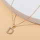thumbnail image 1 of Fiudx Collar de Diamantes para Mujer con 26 Letras En Inglés para Pareja, 1 of 4