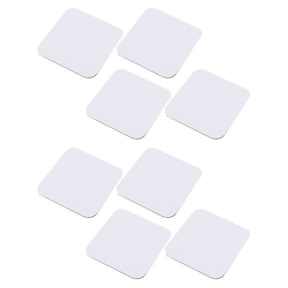HAMPPLIES 8Pcs Square White Fridge Magnets for Refrigerator Attachment 1.97X1.97X0.08in