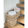 thumbnail image 2 of KOUBOO Unique Home Decor Rattan Step Basket with Folding Handle, Gray-Brown, 2 of 6