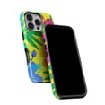 thumbnail image 5 of DesignSkinz Scratch-Resistant Hard Slim Case Compatible with iPhone 14 (Compatible with MagSafe) - Tropical Fluorescent v2, 5 of 9