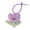 Purple, variant on Cute Flower Doll Keychain Pendant Plush Floral Keychain for Bag Purse Car Keys, Adorable Gift Accessory for friend Couple Birthday Valentine