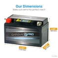 thumbnail image 2 of Chrome Pro Battery Ytx7a-bs (7a-bs 12 Volts,6 Ah, 100 Cca) Sealed AGM iGel Power Sports Battery replaces 7a-bs Cytx7a-bs Gtx-7a-bs, 2 of 8