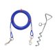 thumbnail image 2 of Cable y estaca para atar perros, correas para perros para patio, playa, jardín, parque al aire libre 500cm Azul, 2 of 9
