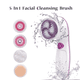 thumbnail image 2 of Cepillo de limpieza facial eléctrico y masajeador facial 5 en 1, 2 of 4