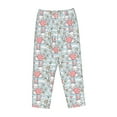 thumbnail image 4 of Xecao Cute Rabbit And Heart Women's Straight Lounge Pajama Pants: The Epitome of Relaxed Sleepwear, 4 of 9