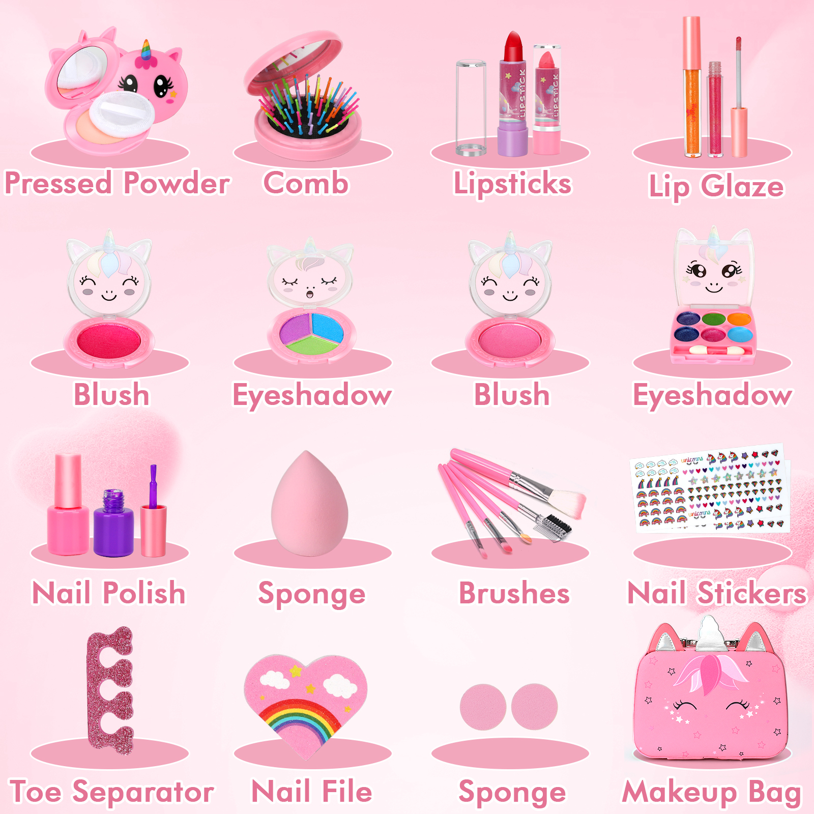 Sendida Washable Kids Makeup Kit For Girls Ages 3-12 photo 2