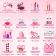 Sendida Real Washable Kids Makeup Set -Girls Princess Toy & Birthday Gift for Girl Age 3-12 Little Girls