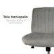 thumbnail image 5 of Silla de Oficina Acanalada Top Living Terciopelo Gris Claro, 5 of 8