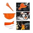 thumbnail image 2 of Innovative Oil Funnel Set, Multi-Function Drip-Free Funnel For Vehicle Oil Changes, Heat Resistant ABS Plastic Ensuring Easy Installation And Clean Transfers (Orange), 2 of 5