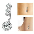 thumbnail image 2 of Heart Belly Button Rings Navel Piercing Sexy Belly Piercing Rings Body Rings Navel, 2 of 8