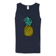 thumbnail image 2 of Wild Bobby, Trendy Tropical Pineapple, Fashion, Men Graphic Tank Top, Navy, Large, 2 of 4
