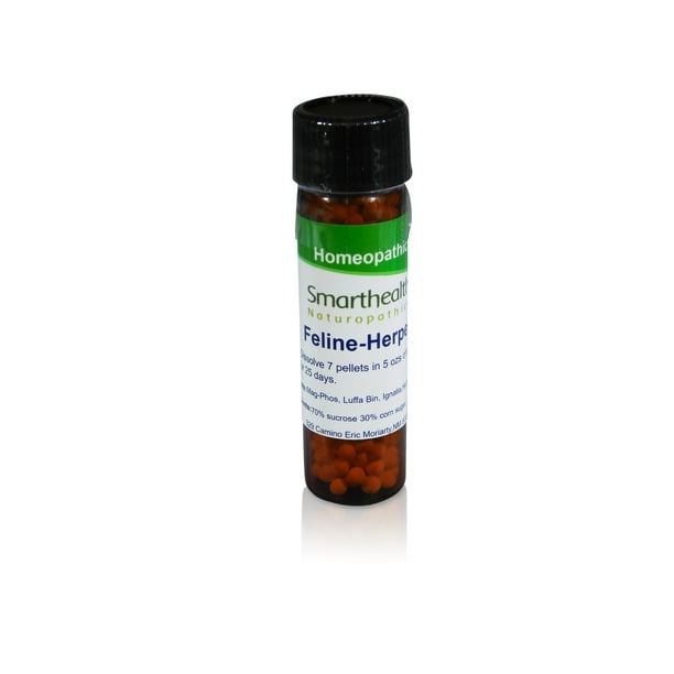 Smarthealth Naturopathics. Feline Herpee's Pellets. High Potency, Homeopathic.Sneezing, Runny