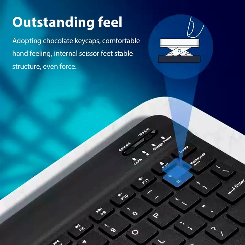 Bluetooth Wireless Keyboard Compatible All Bluetooth Devices Multilingual Bluetooth Keyboard And Mouse Ipad Keyboard Accessory