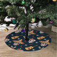 thumbnail image 2 of FMSHPON Funny Skullgreen Xmas Christmas Tree Skirt Stand Mat for Holiday Party Decoration Indoor Outdoor 36 inches, 2 of 3